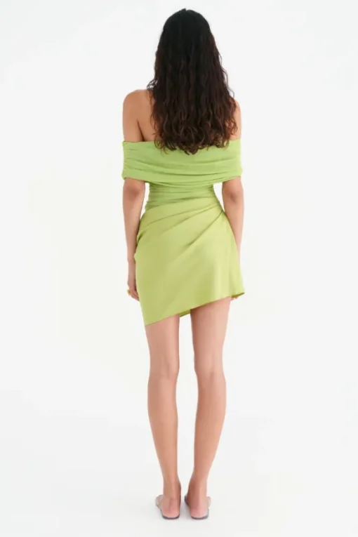 Nico Off Shoulder Mini Dress Apple