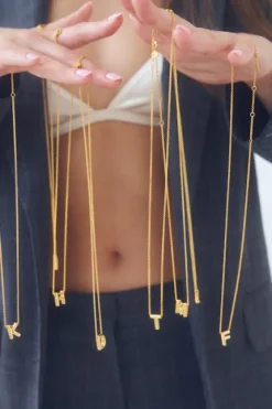 Nouvelle Letter Necklace