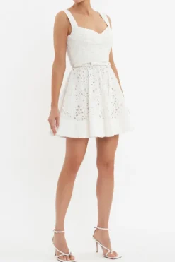 Nuvola Buster Mini Dress Ivory