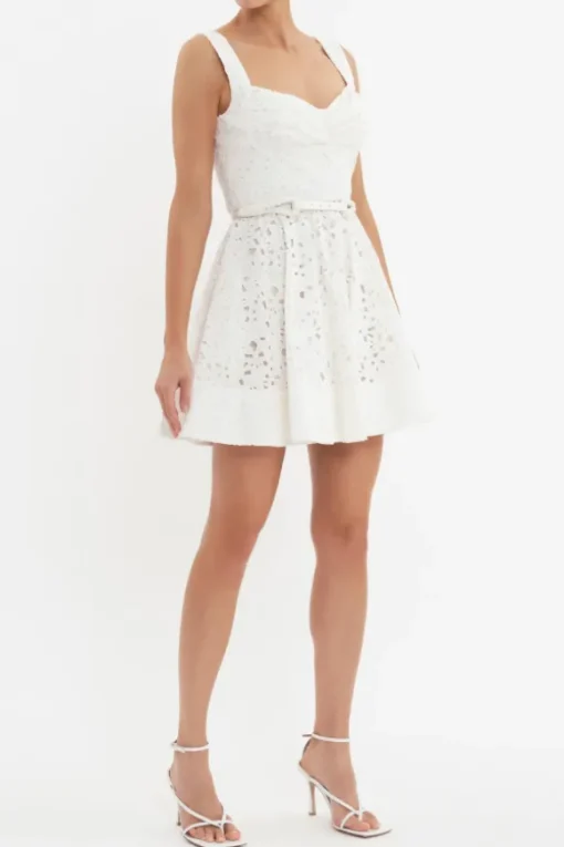 Nuvola Buster Mini Dress Ivory