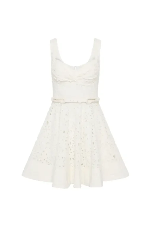 Nuvola Buster Mini Dress Ivory