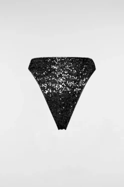 Paillettes 90's Slip Black