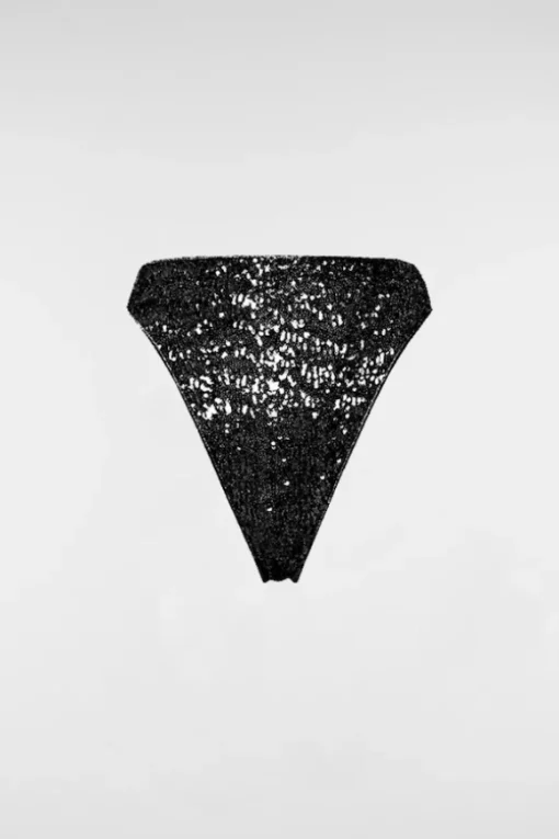 Paillettes 90's Slip Black