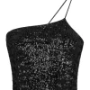 Paillettes Top Black