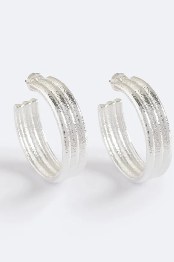 Palm Spring Hoops Silver