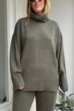 Pascal Cashmere Blend Pant Army Green