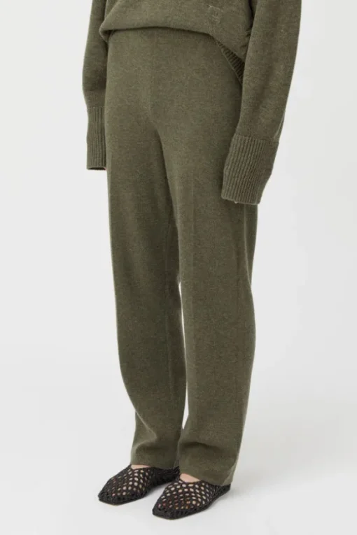 Pascal Cashmere Blend Pant Army Green