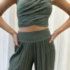 Penelope Top Khaki/Gold