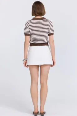 Petra Polo Knit Taupe/Cream