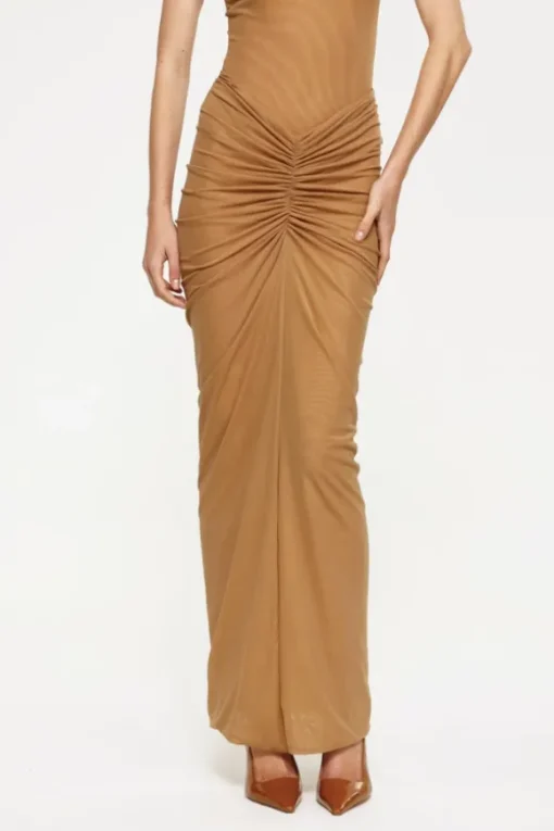 Pilar Mesh Skirt Dark Skin