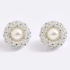 Pills 'n Pearls Studs Silver