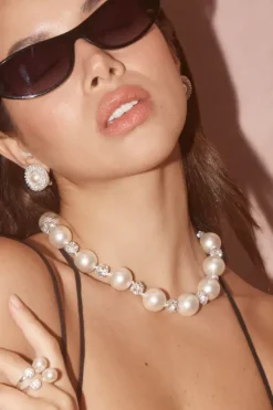 Pills 'n Pearls Studs Silver