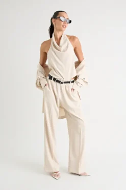 Pino Wide Leg Pant Natural