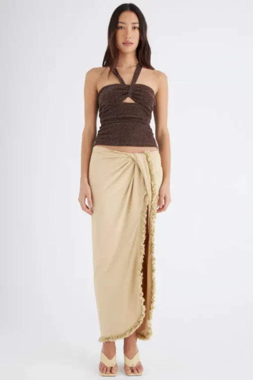 Prianka Halter Top Espresso
