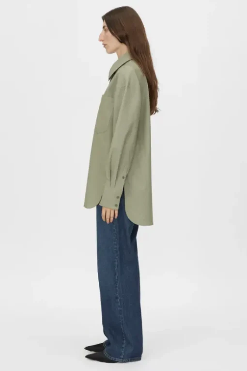 Ramon Shirt Light Khaki Marle