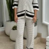 Reef Knit Pant Cream Black
