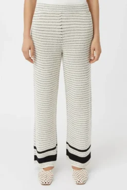 Reef Knit Pant Cream Black
