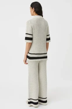 Reef Knit Pant Cream Black