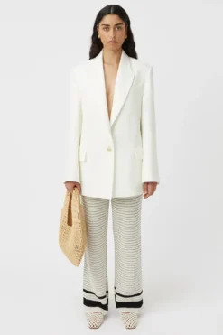 Reef Knit Pant Cream Black