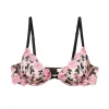 Roses and Thorns Demi Bra Black