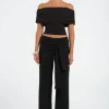 Rudi Off Shoulder Top Black