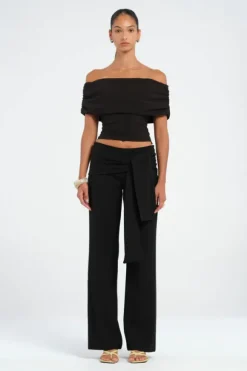 Rudi Off Shoulder Top Black
