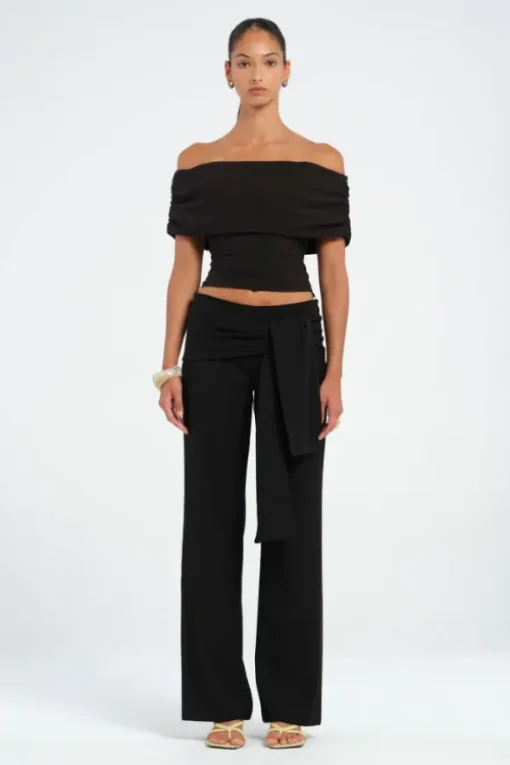 Rudi Off Shoulder Top Black