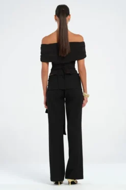 Rudi Off Shoulder Top Black