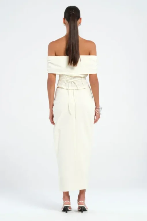 Rudi Off Shoulder Top Milk