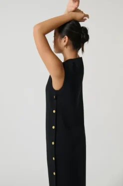 Selena Tunic Long Black