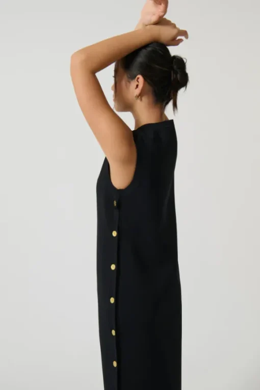 Selena Tunic Long Black