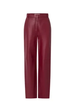 Selita Leather Pant Garnet