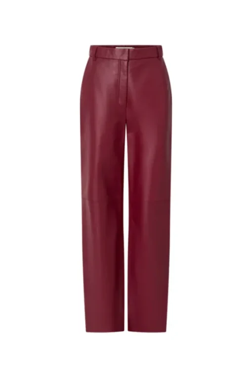 Selita Leather Pant Garnet