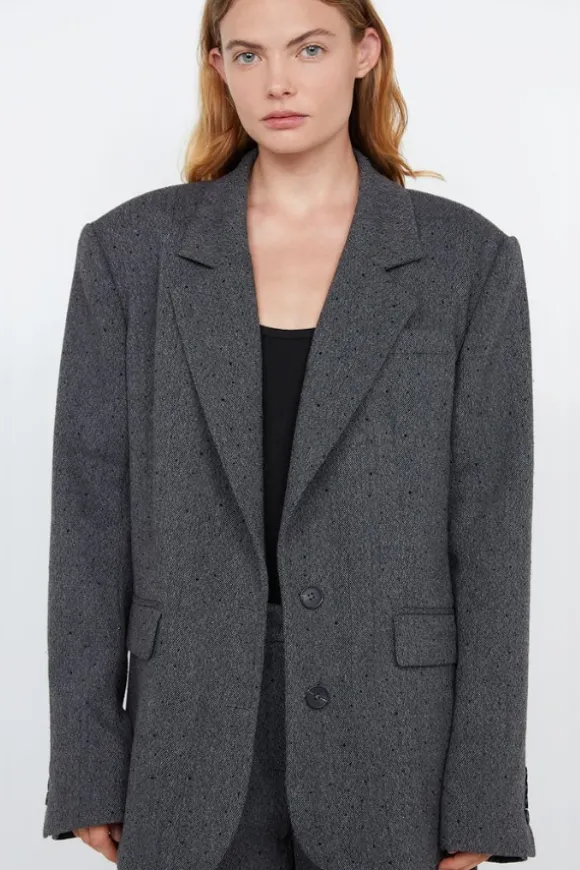 Shae Blazer Charcoal