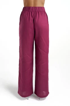 Sig Linen Pant Plum