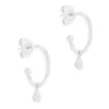 Silver Divine Grace Hoops