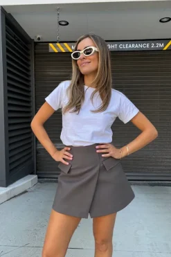 Sneaky Mini Skirt Charcoal