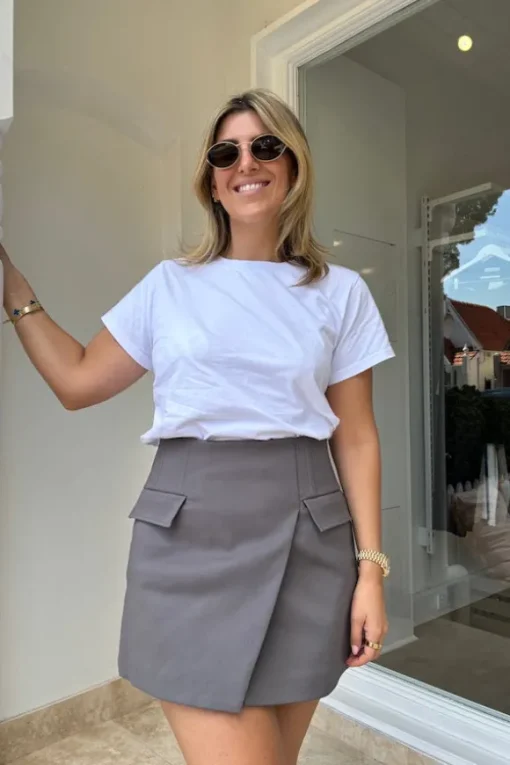 Sneaky Mini Skirt Charcoal