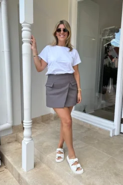 Sneaky Mini Skirt Charcoal