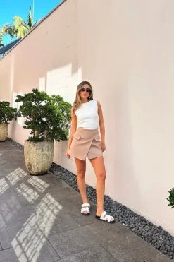 Sneaky Mini Skirt Latte