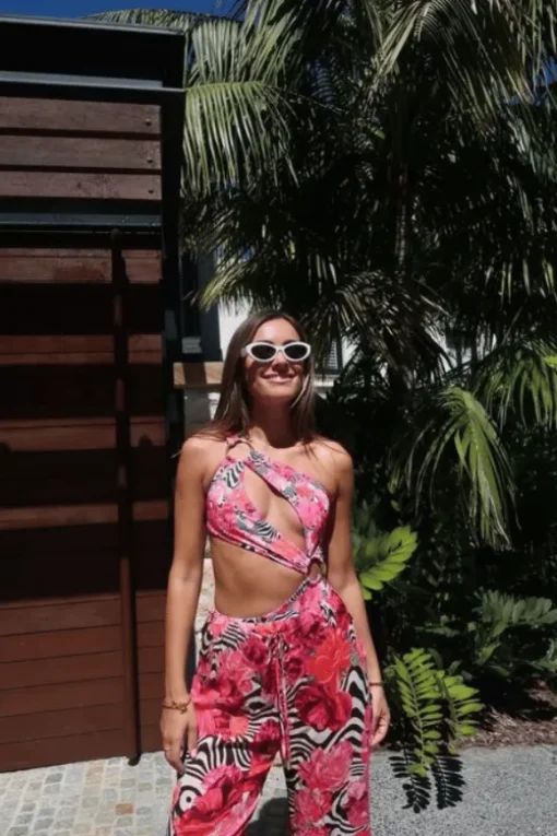 Spectacle Swimsuit Flamenco Stripe