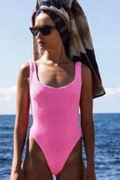 Square Neck Swim Bubblegum
