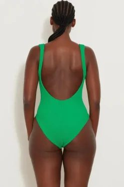 Square Neck Swim Emerald