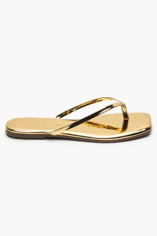 Square Toe Lily Mirror Gold