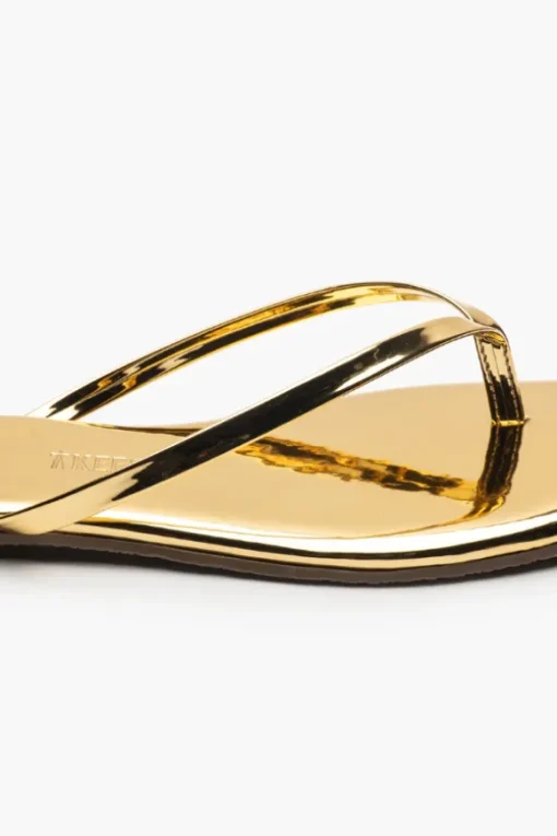 Square Toe Lily Mirror Gold