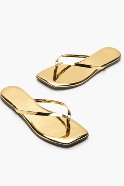 Square Toe Lily Mirror Gold
