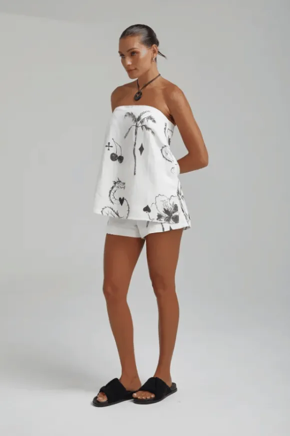 Strapless Shirt Top Black Dragon Of Hearts