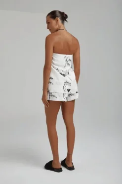 Strapless Shirt Top Black Dragon Of Hearts