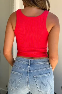 Teddy Corset Tank Red