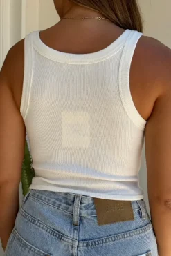 Teddy Corset Tank White